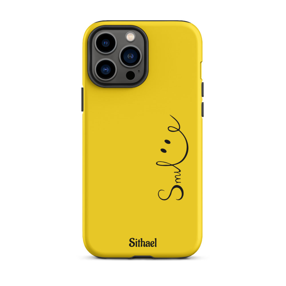 Smile Yellow - Case de doble capa