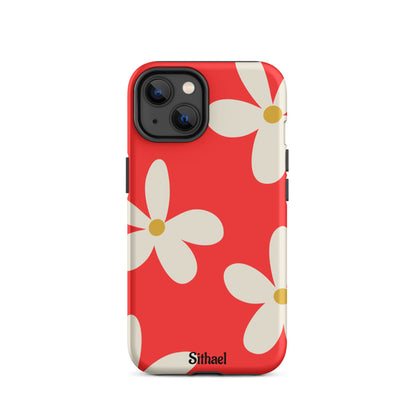 Red Flowers - Case de doble capa