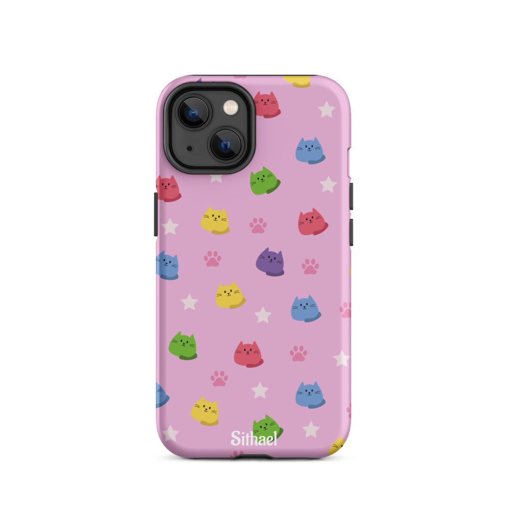 Pink Cats - Case de doble capa