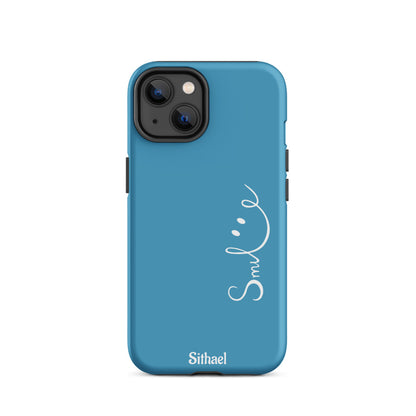 Smile Blue - Case de doble capa