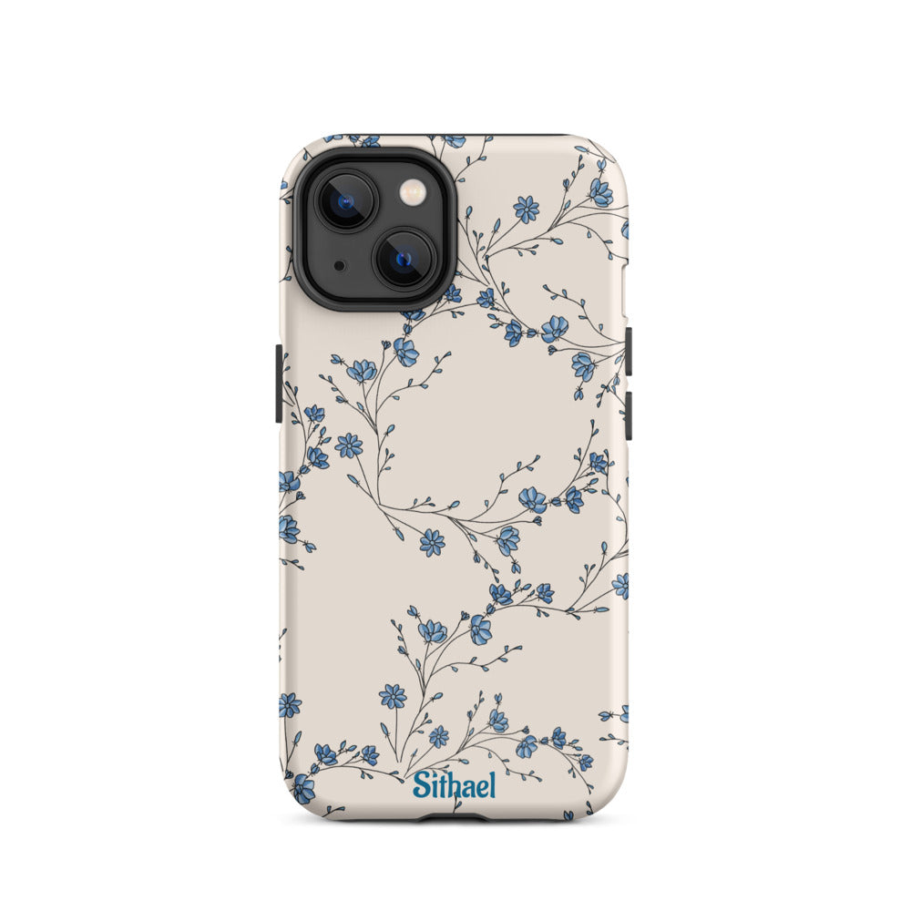 Blue Leaves - Case de doble capa