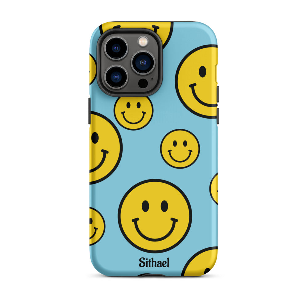 Blue Smiles - Case de doble capa