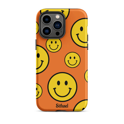 Orange Smiles - Case de doble capa