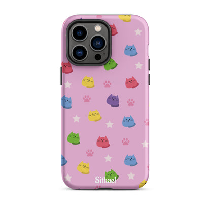 Pink Cats - Case de doble capa