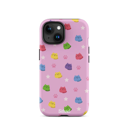 Pink Cats - Case de doble capa