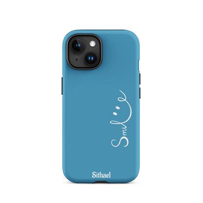 Smile Blue - Case de doble capa