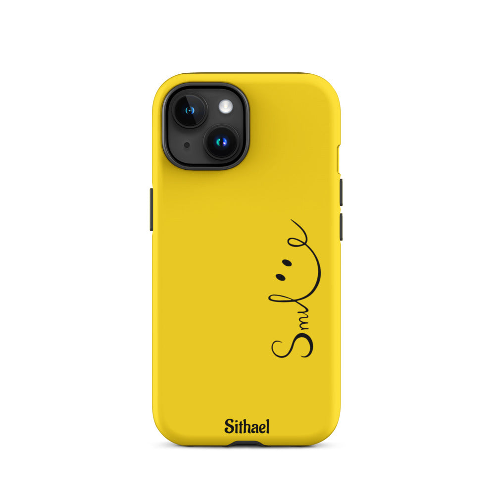 Smile Yellow - Case de doble capa