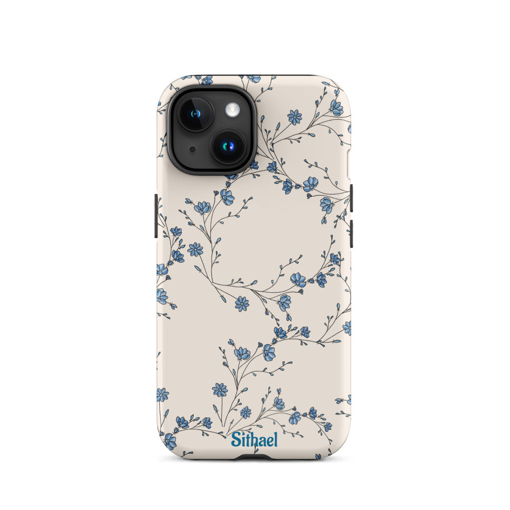 Blue Leaves - Case de doble capa