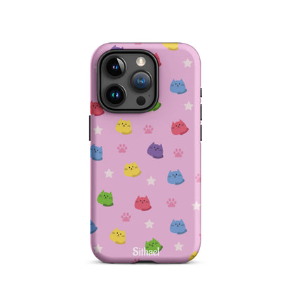 Pink Cats - Case de doble capa