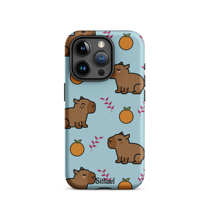 Capybara pattern - Case de doble capa