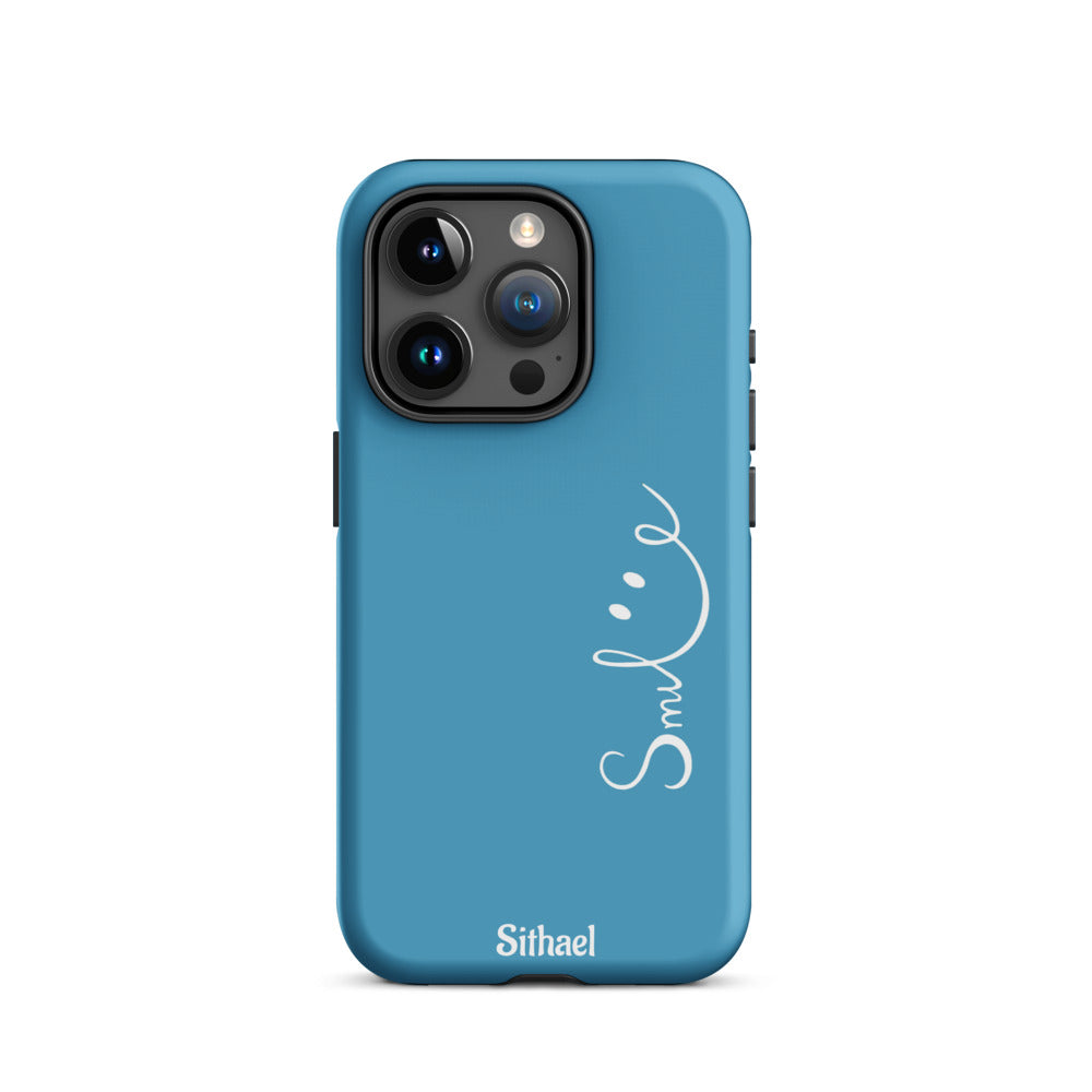 Smile Blue - Case de doble capa