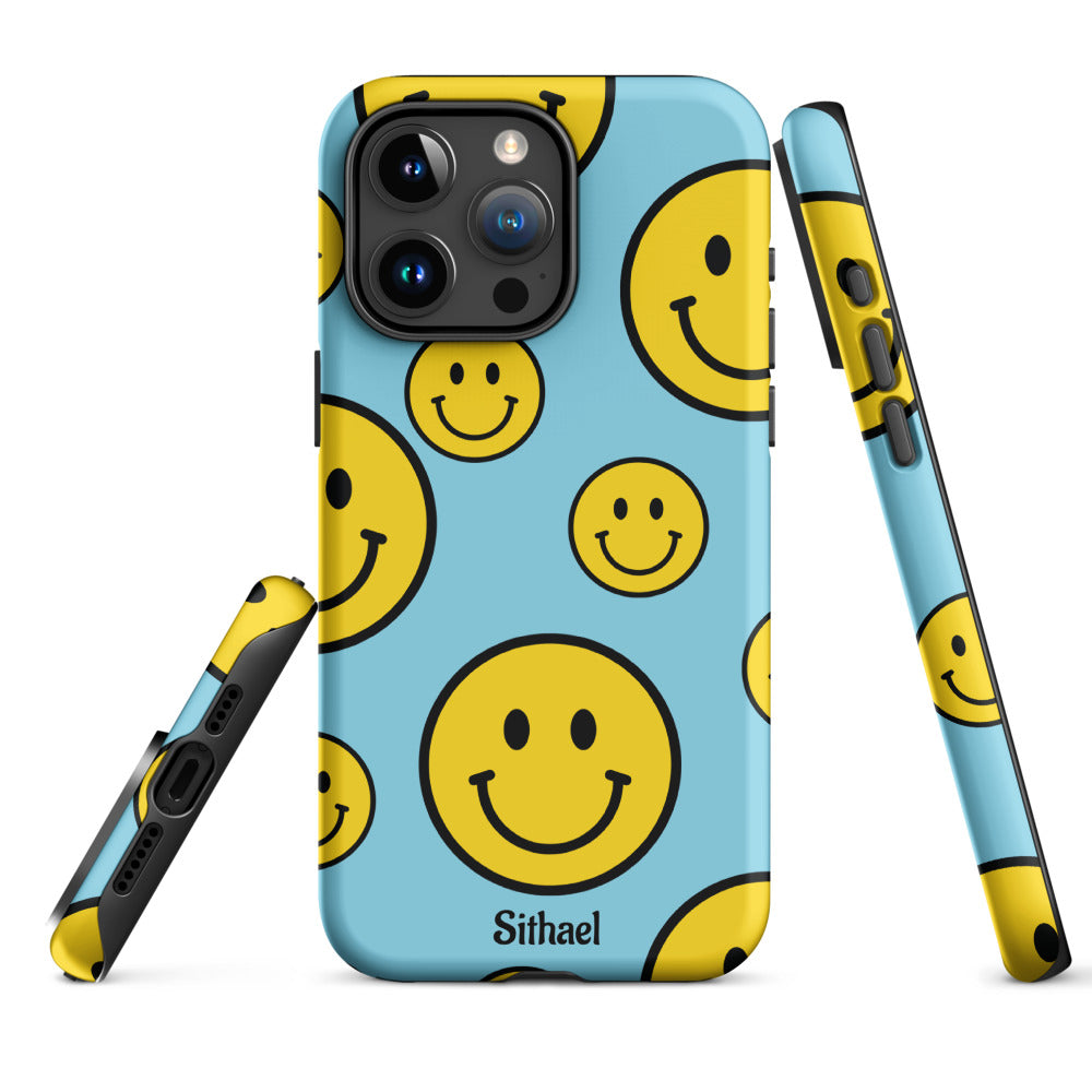 Blue Smiles - Case de doble capa