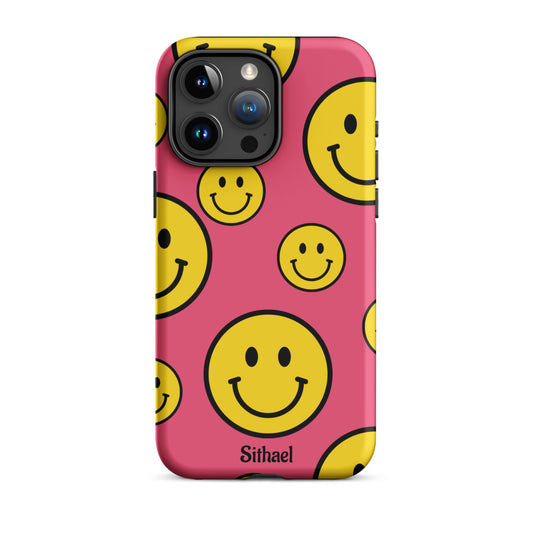 Magenta Smiles - Case de doble capa