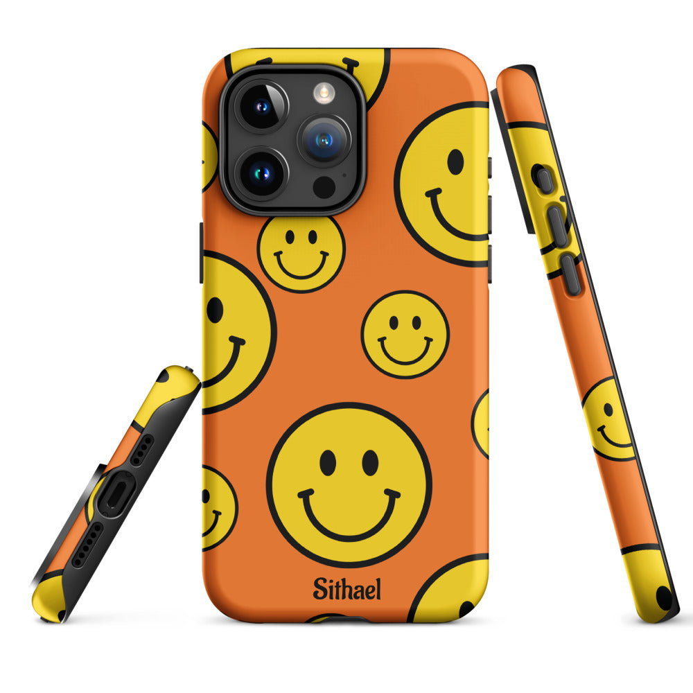 Orange Smiles - Case de doble capa