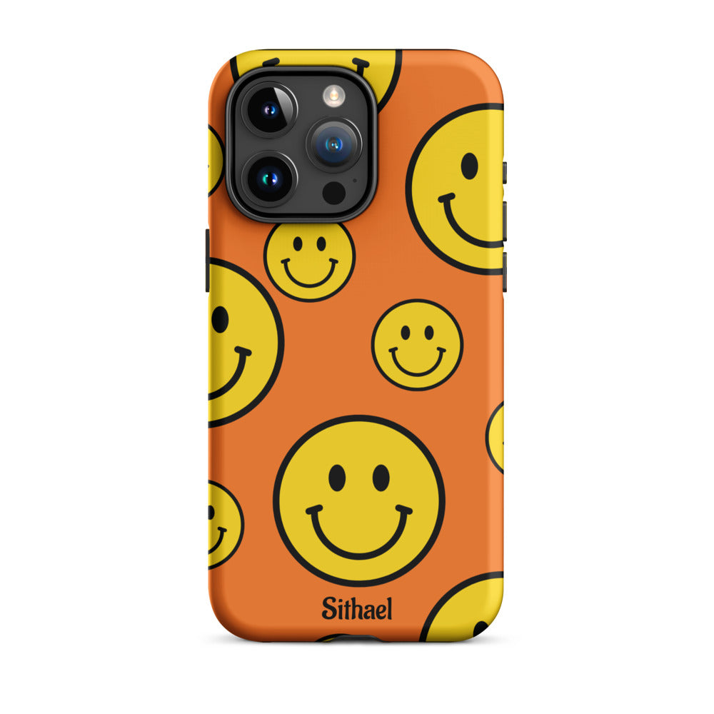 Orange Smiles - Case de doble capa