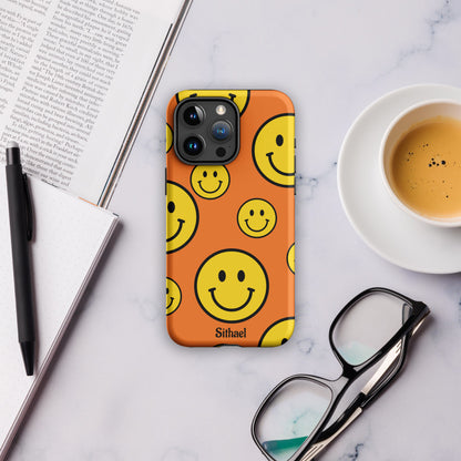 Orange Smiles - Case de doble capa