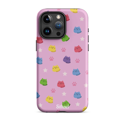 Pink Cats - Case de doble capa