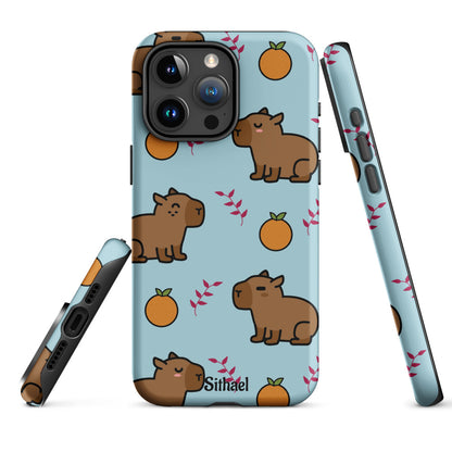 Capybara pattern - Case de doble capa