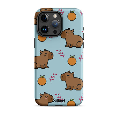 Capybara pattern - Case de doble capa