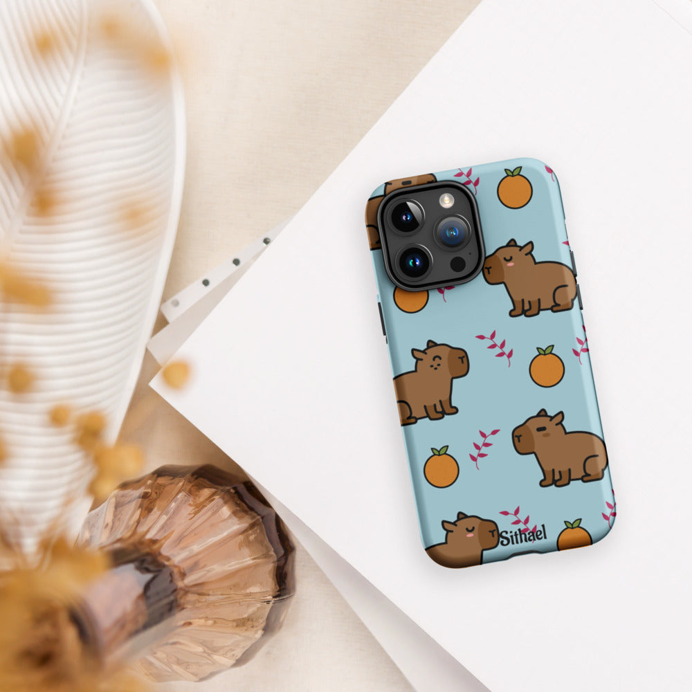 Capybara pattern - Case de doble capa