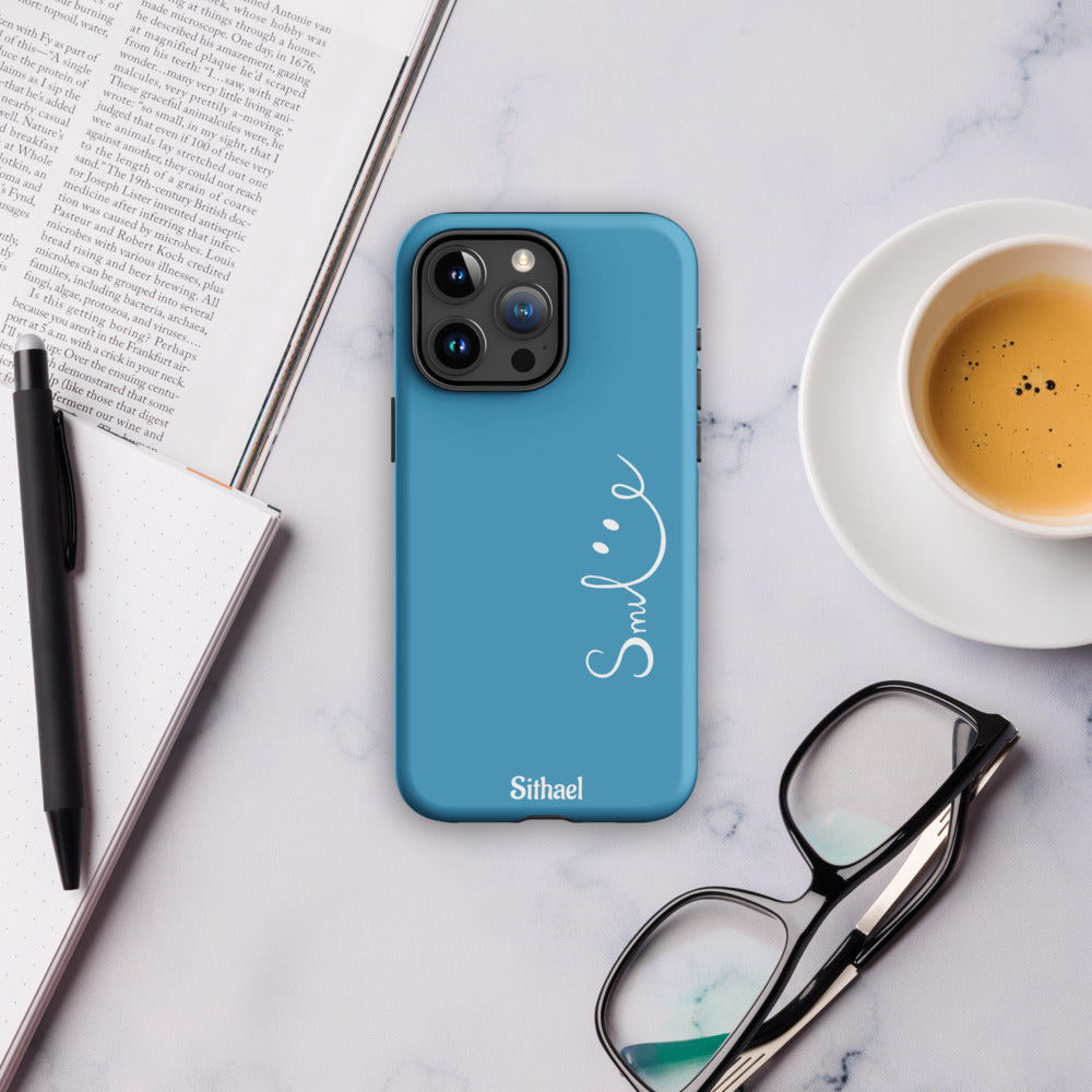 Smile Blue - Case de doble capa