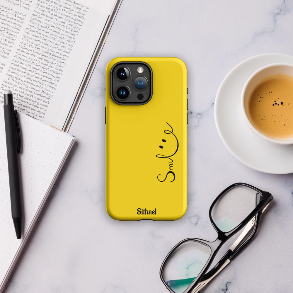 Smile Yellow - Case de doble capa