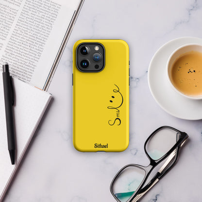 Smile Yellow - Case de doble capa